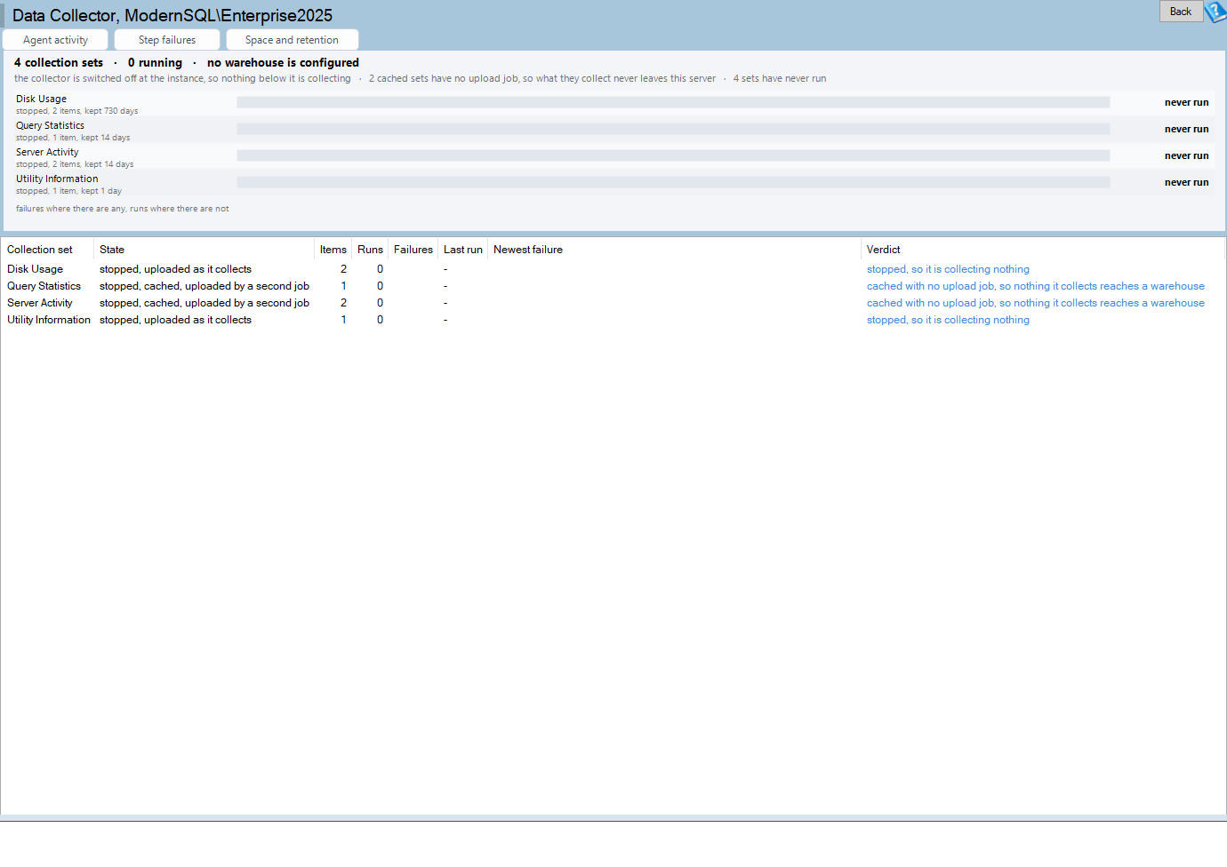 Data Collector report