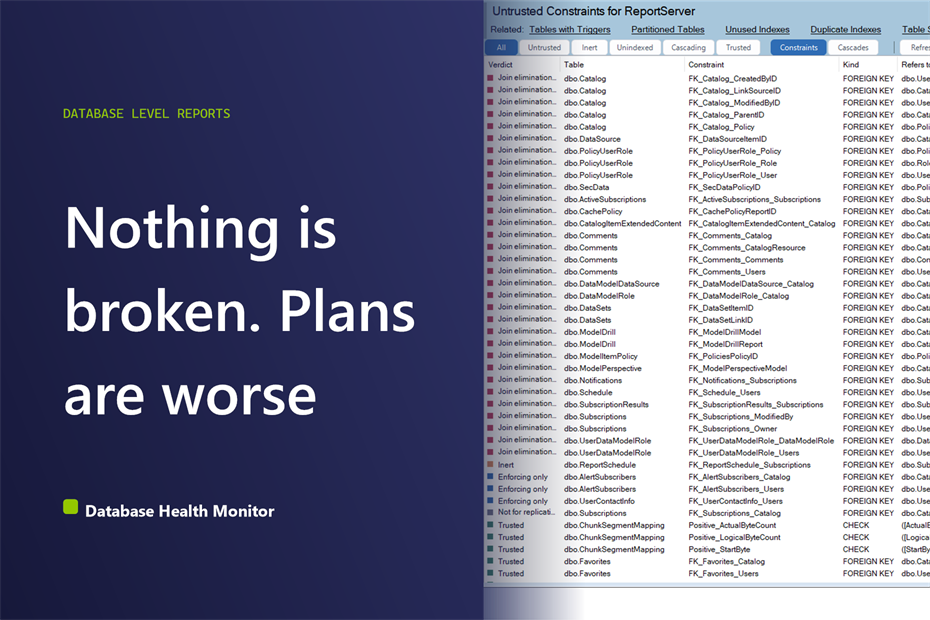 SQL Server Untrusted Constraint: Why Plans Quietly Rot